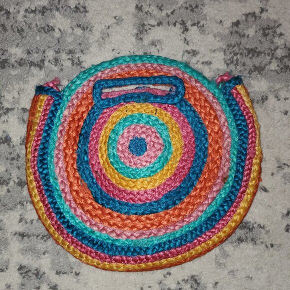 Forever 21 Colorful Straw Shoulder or Hand Bag || Like New! - Picture 6 of 7